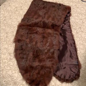 Mink wrap mint condition-real fur